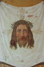 Christus-Aufnahme unter UV-Licht, farbkorrigiert